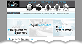 websire for Mody Music publishing
