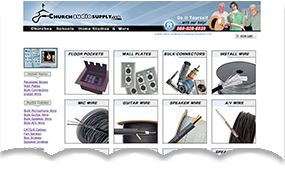 website for Church audio Supply